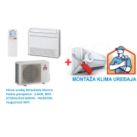 Klima uređaj Mitsubishi Electric - Podno parapetna - 3,5kW, MFZ-KT35VG/SUZ-M35VA - INVERTER, mogućnost WiFi SA MONTAŽOM